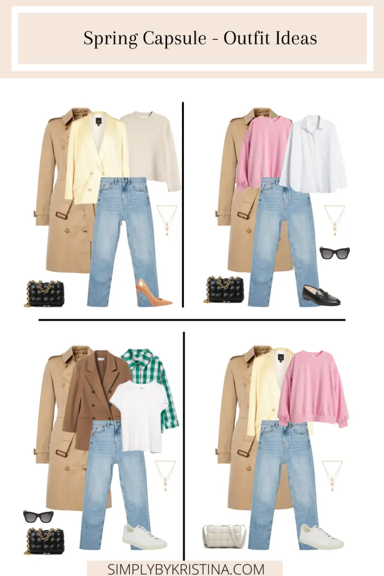 25 Outfit Ideas For Spring Capsule Wardrobe - SimplyByKristina
