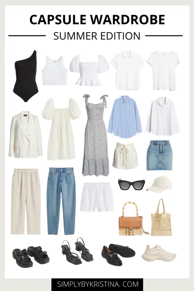 Key Staples For A Capsule Wardrobe: Summer Edition - SimplyByKristina