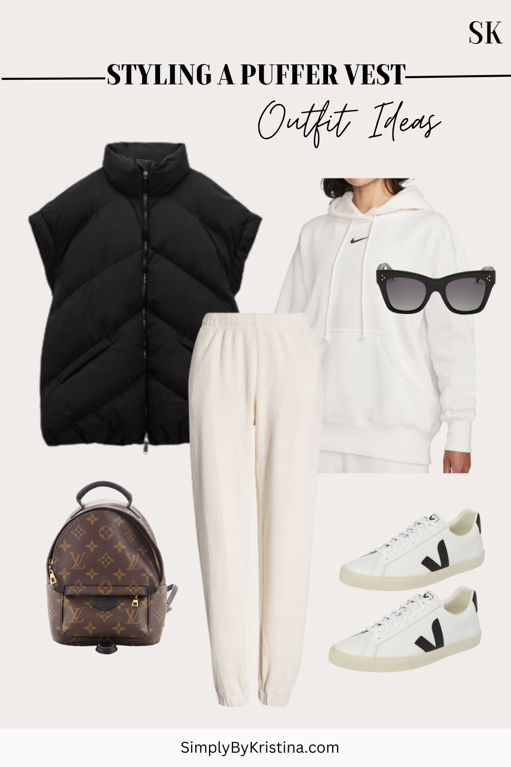 5 Ways To Style An Oversized Puffer Vest