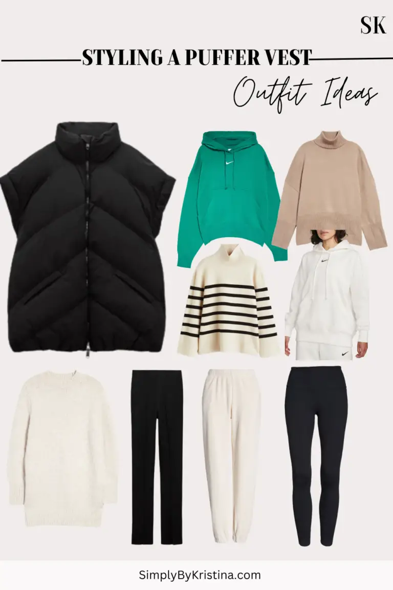 5 Ways To Style An Oversized Puffer Vest SimplyByKristina