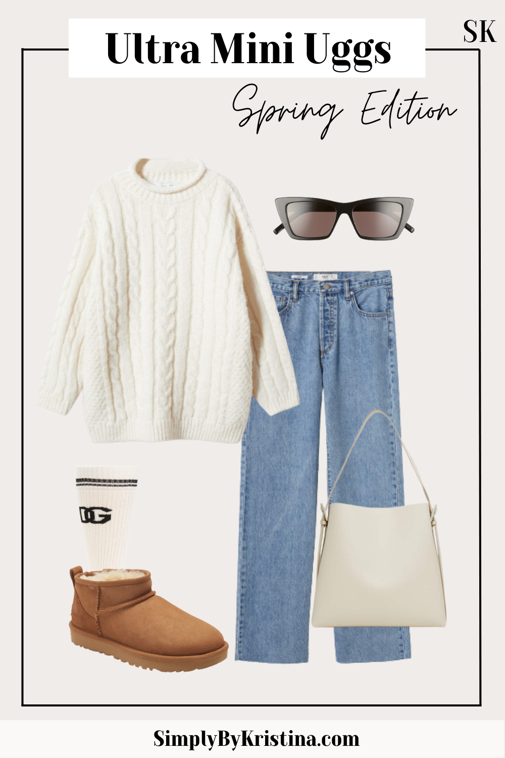 What To Wear With Ultra Mini Ugg Boots - Spring Edition, spring outfit ideas combinations and images