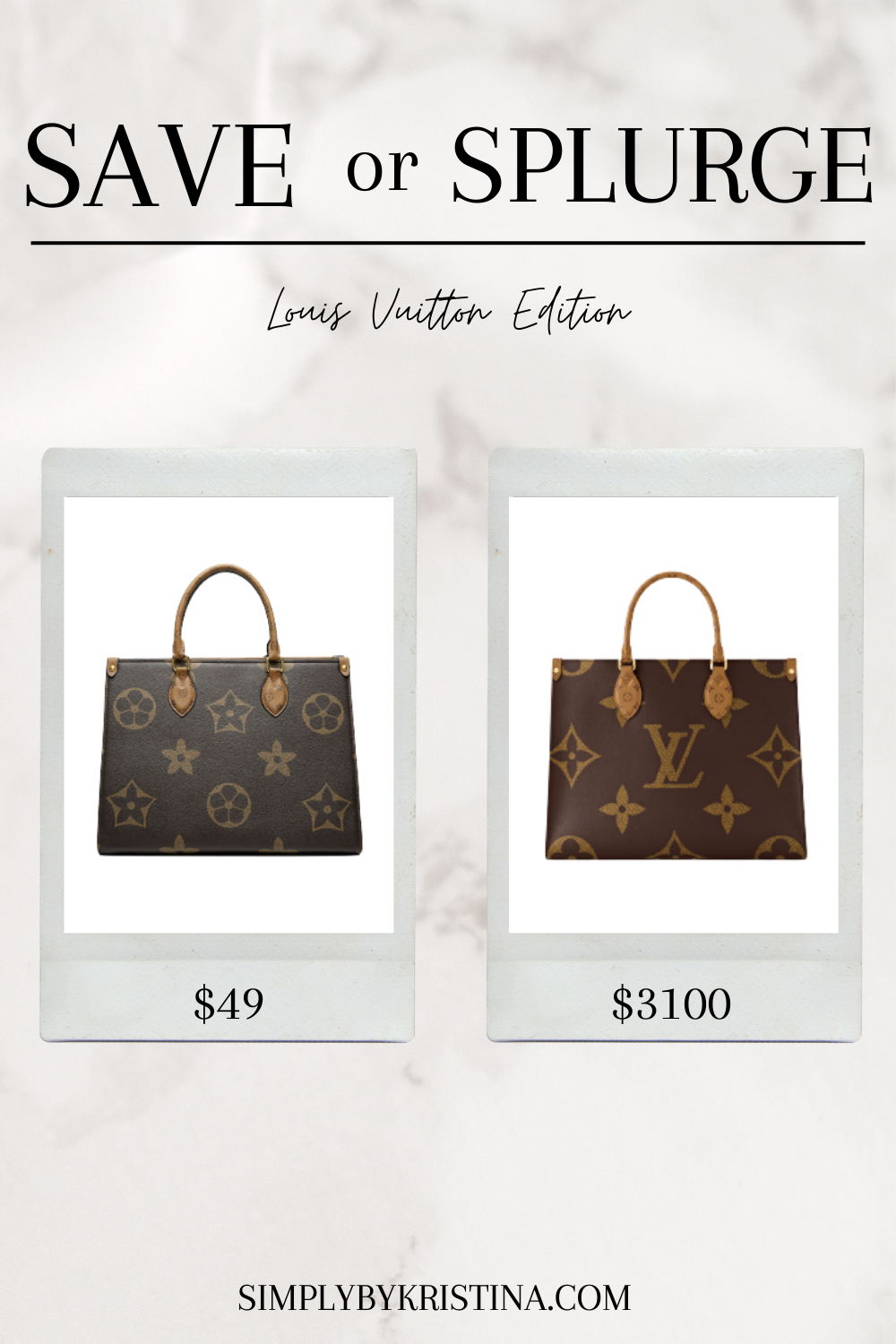 Save Or Splurge On A Louis Vuitton Dupe Bag