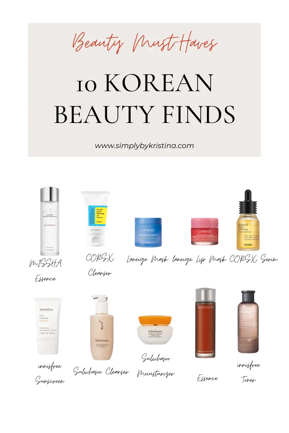 10 Best Korean Skincare Products