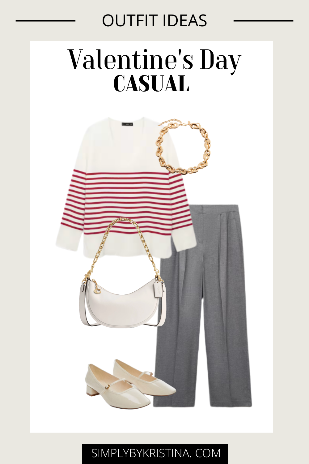 Chic Yet Casual Valentine's Day Outfit Ideas