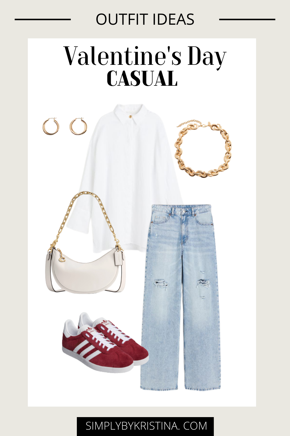 Chic Yet Casual Valentine's Day Outfit Ideas