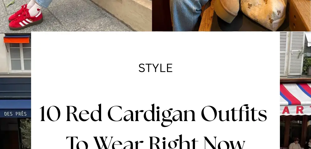 10 Stylish Ways to Wear a Red Cardigan Right Now