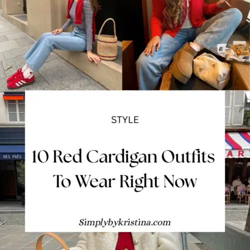 Red Cardigan Outift Ideas 2026