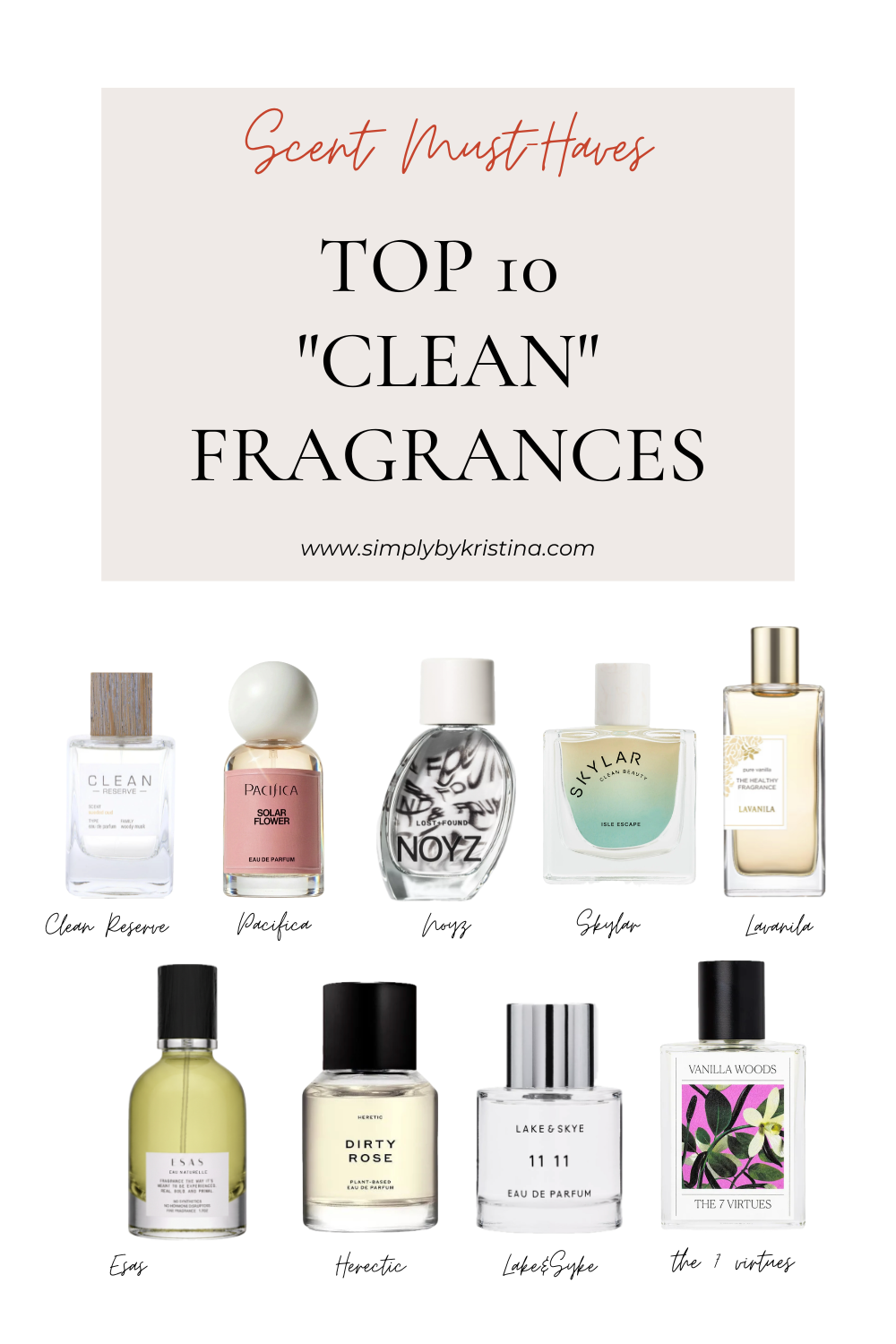 Top 9 Clean Perfumes