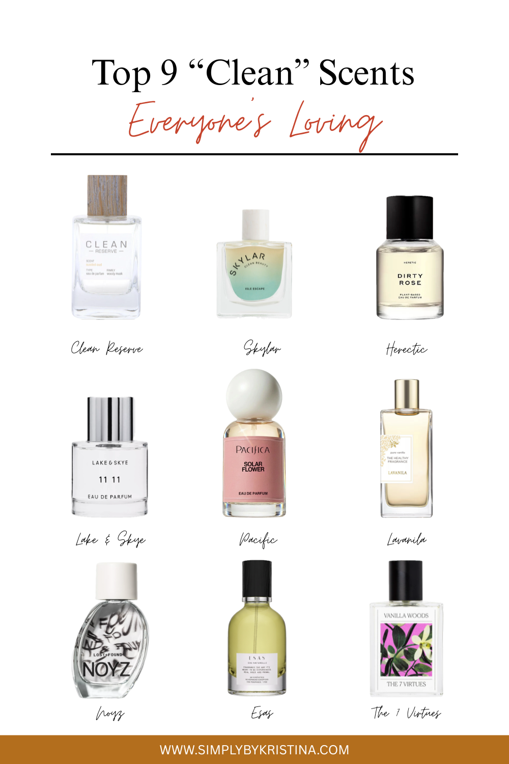 Top 9 Clean Perfumes